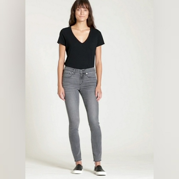 "G" gap midrise true skinny grey stretch ankle - Picture 6 of 7